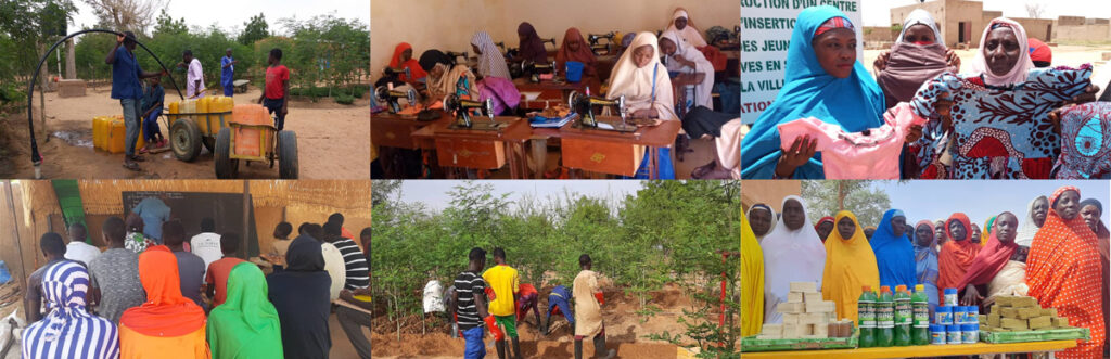 Hoffnung für Niger e.V., Projekte-Bildcollage